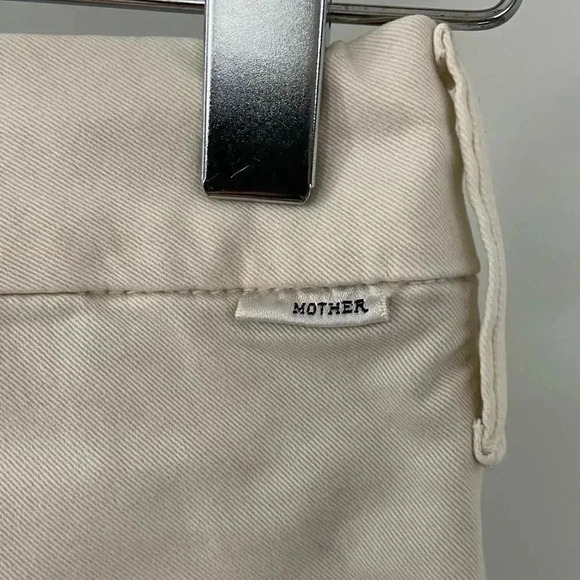 NWT Mother The Straight Shaker Ankle Prep Vanilla size 24 - Picture 7 of 11